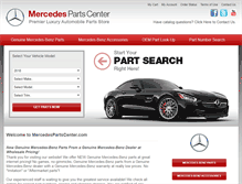 Tablet Screenshot of mercedespartscenter.com